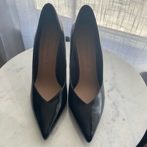 Zara Black Patent Leather Heels